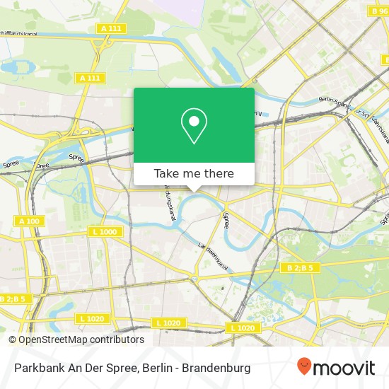 Карта Parkbank An Der Spree