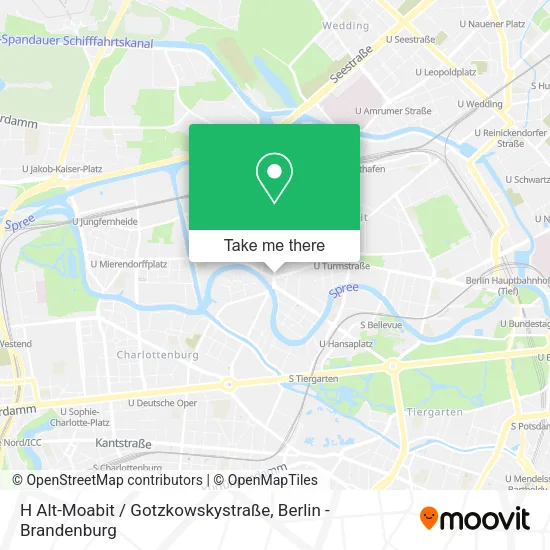 Карта H Alt-Moabit / Gotzkowskystraße