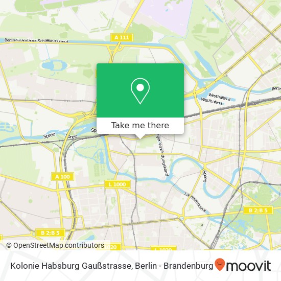 Kolonie Habsburg Gaußstrasse map