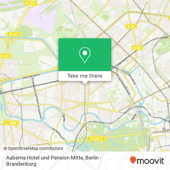 Карта Aaberna Hotel und Pension Mitte