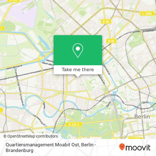 Quartiersmanagement Moabit Ost map