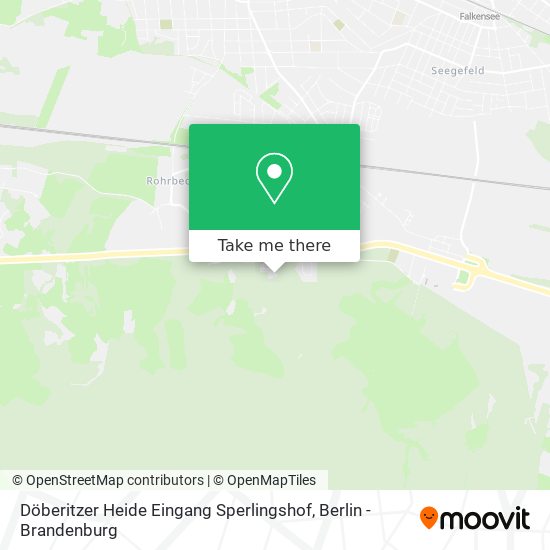 Карта Döberitzer Heide Eingang Sperlingshof