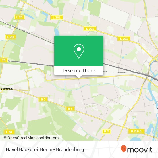 Havel Bäckerei map