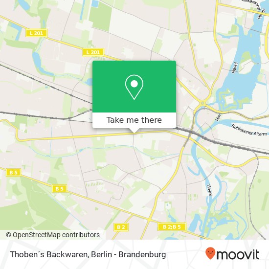 Thoben´s Backwaren map