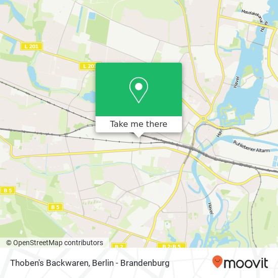 Thoben's Backwaren map