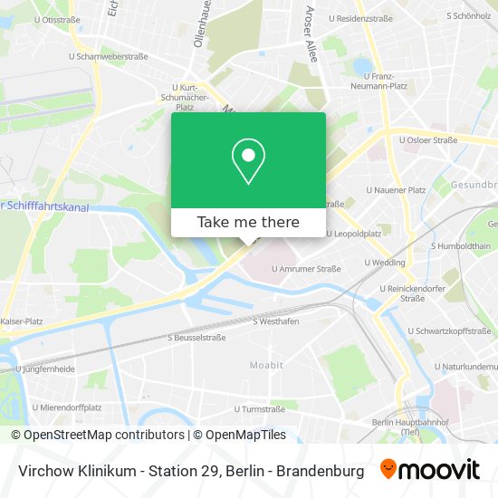 Virchow Klinikum - Station 29 map