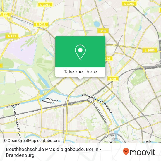 Beuthhochschule Präsidialgebäude map