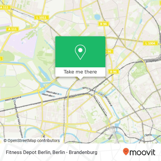 Fitness Depot Berlin map