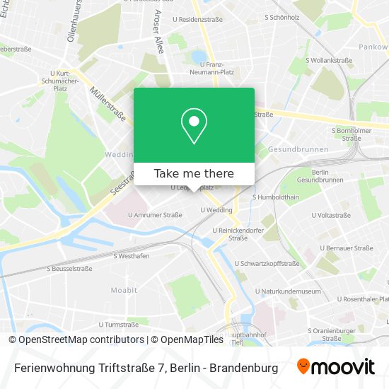 Карта Ferienwohnung Triftstraße 7