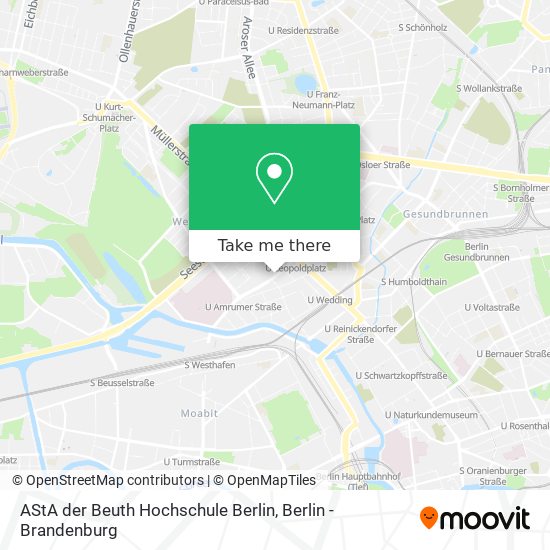 Карта AStA der Beuth Hochschule Berlin