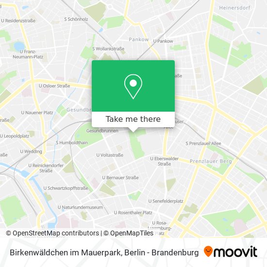 Birkenwäldchen im Mauerpark map