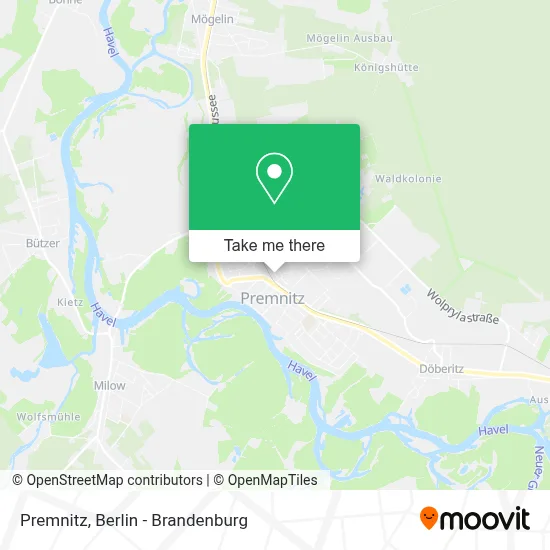 Premnitz map