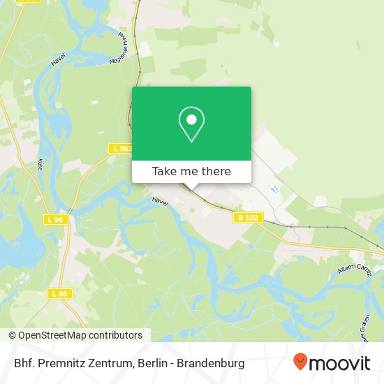 Bhf. Premnitz Zentrum map