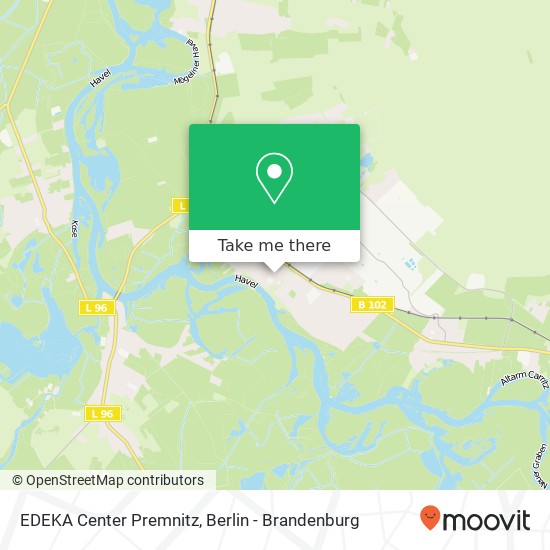 EDEKA Center Premnitz map