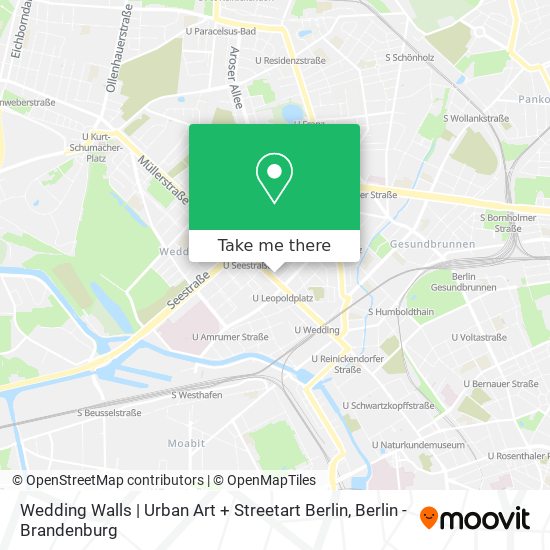 Карта Wedding Walls | Urban Art + Streetart Berlin