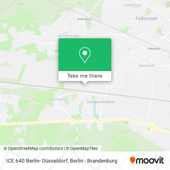 Карта ICE 640 Berlin- Düsseldorf