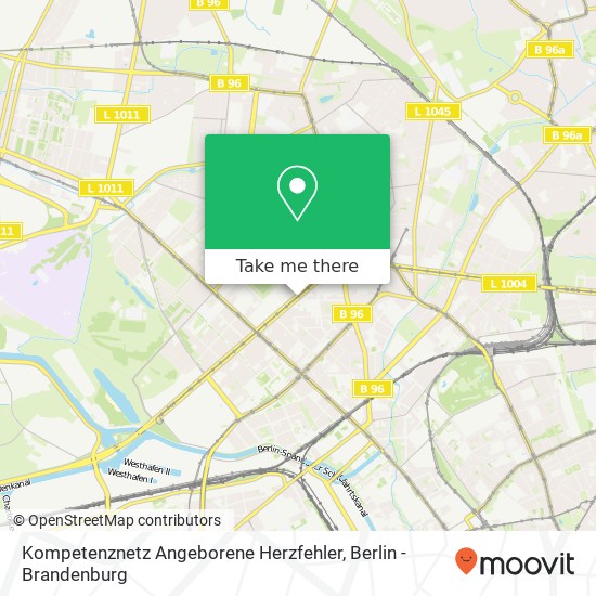 Kompetenznetz Angeborene Herzfehler map