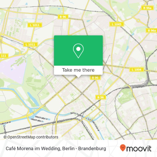 Карта Café Morena im Wedding