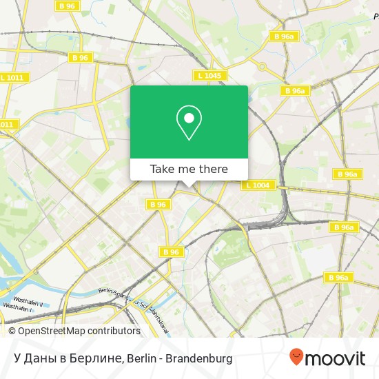 Карта У Даны в Берлине