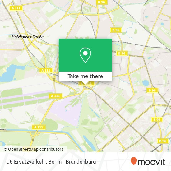 U6 Ersatzverkehr map