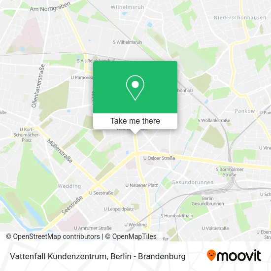 Карта Vattenfall Kundenzentrum