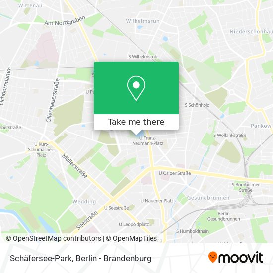 Schäfersee-Park map