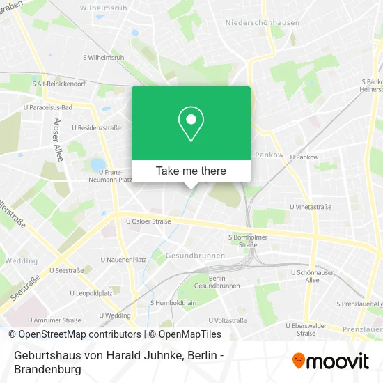 Geburtshaus von Harald Juhnke map