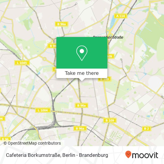 Cafeteria Borkumstraße map