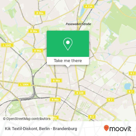 Kik Textil-Diskont map