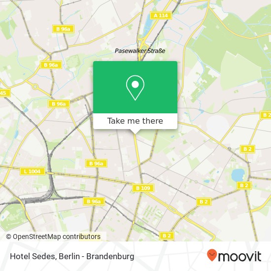 Hotel Sedes map