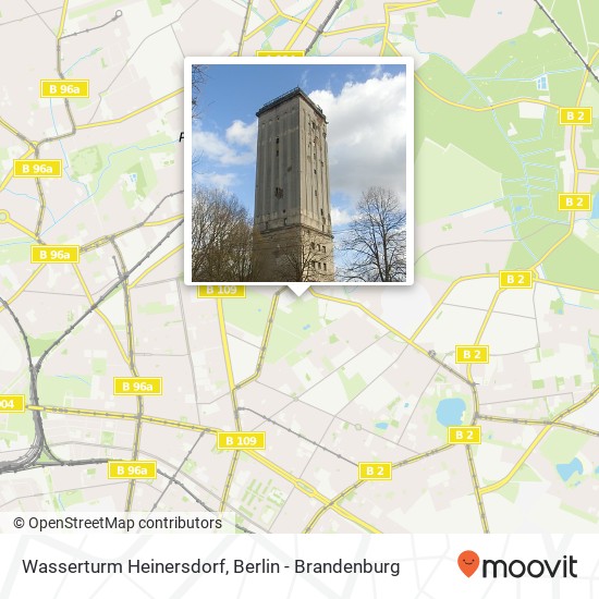 Карта Wasserturm Heinersdorf