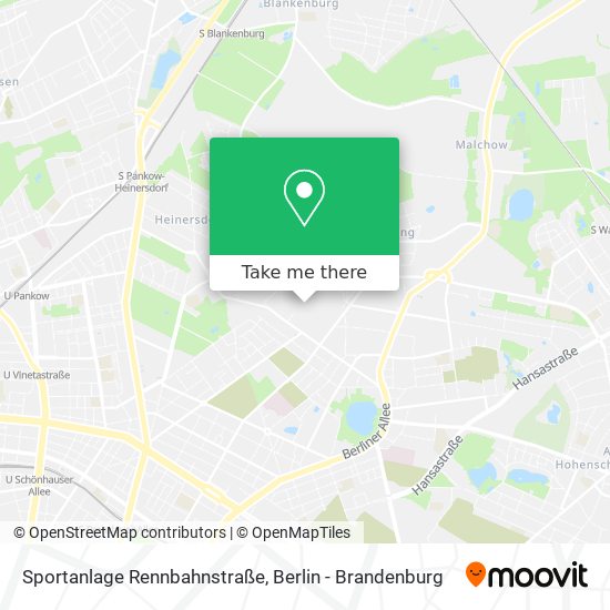 Карта Sportanlage Rennbahnstraße