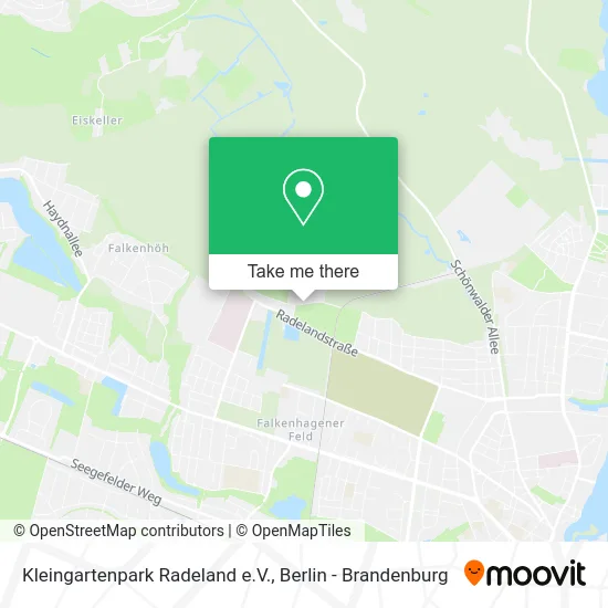 Карта Kleingartenpark Radeland e.V.