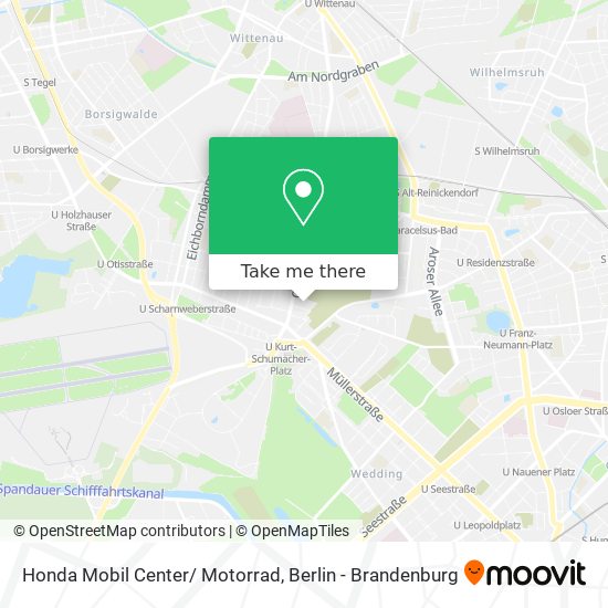 Карта Honda Mobil Center/ Motorrad