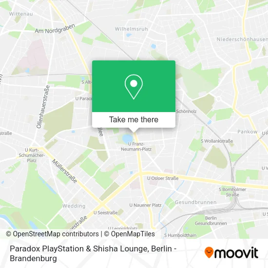 Карта Paradox PlayStation & Shisha Lounge