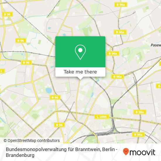 Bundesmonopolverwaltung für Branntwein map