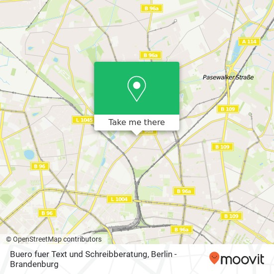 Buero fuer Text und Schreibberatung map