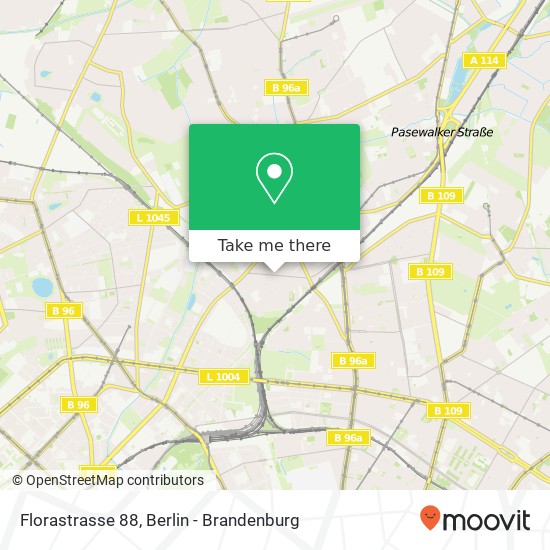 Florastrasse 88 map