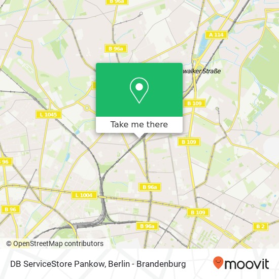 DB ServiceStore Pankow map