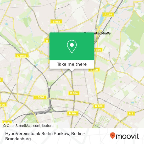 HypoVereinsbank Berlin Pankow map