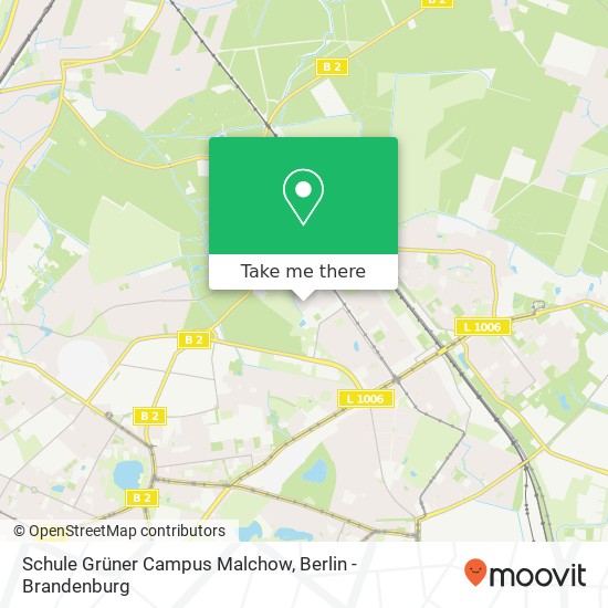 Schule Grüner Campus Malchow map