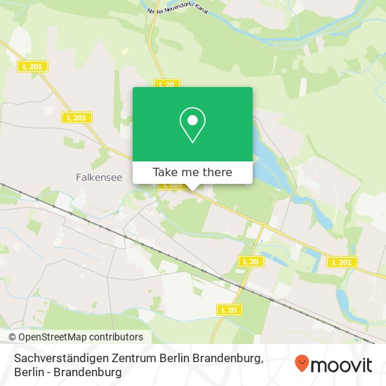 Карта Sachverständigen Zentrum Berlin Brandenburg