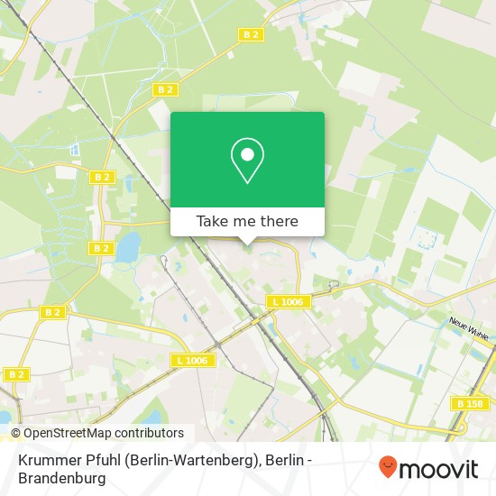 Krummer Pfuhl (Berlin-Wartenberg) map