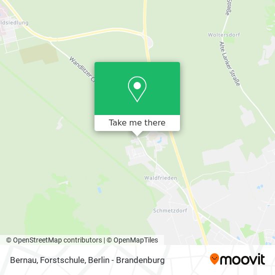 Bernau, Forstschule map