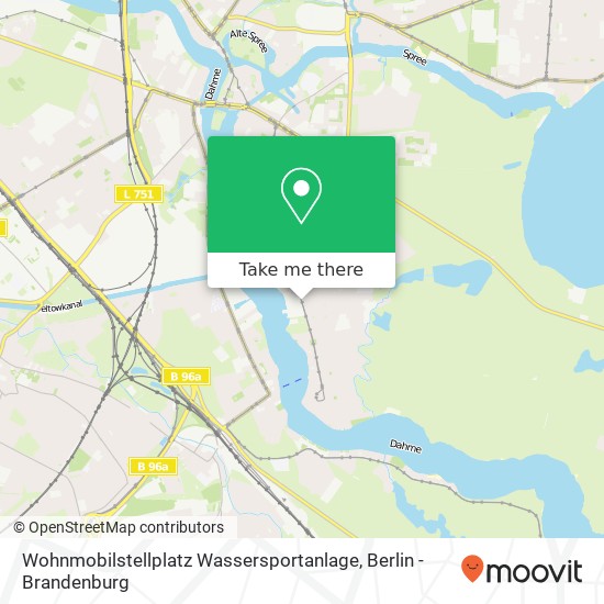 Wohnmobilstellplatz Wassersportanlage, Wendenschloßstraße 350 map