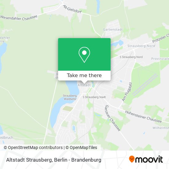 Altstadt Strausberg map