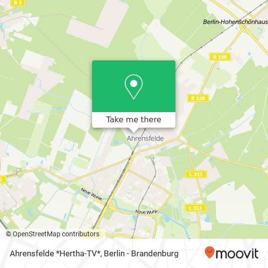 Карта Ahrensfelde *Hertha-TV*