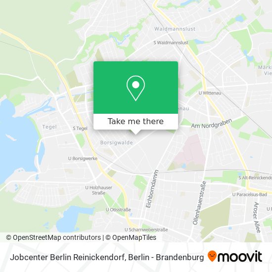 Jobcenter Berlin Reinickendorf map