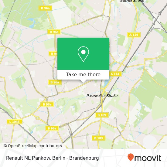 Карта Renault NL Pankow