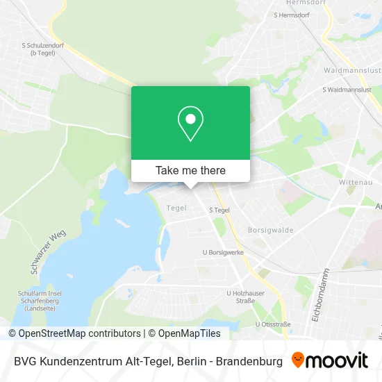 BVG Kundenzentrum Alt-Tegel map